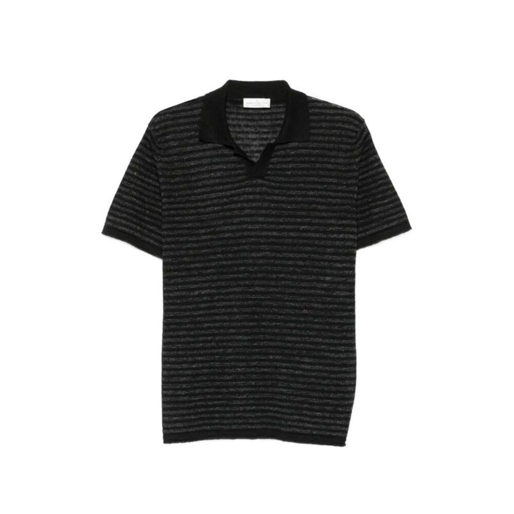 Roberto Collina Men Striped Polo Shirt